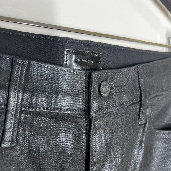 NEW Mother Sz 30 (Fits like a sz 27/28) The Swooner Ankle Wet Paint Coated Denim - Picture 7 of 13